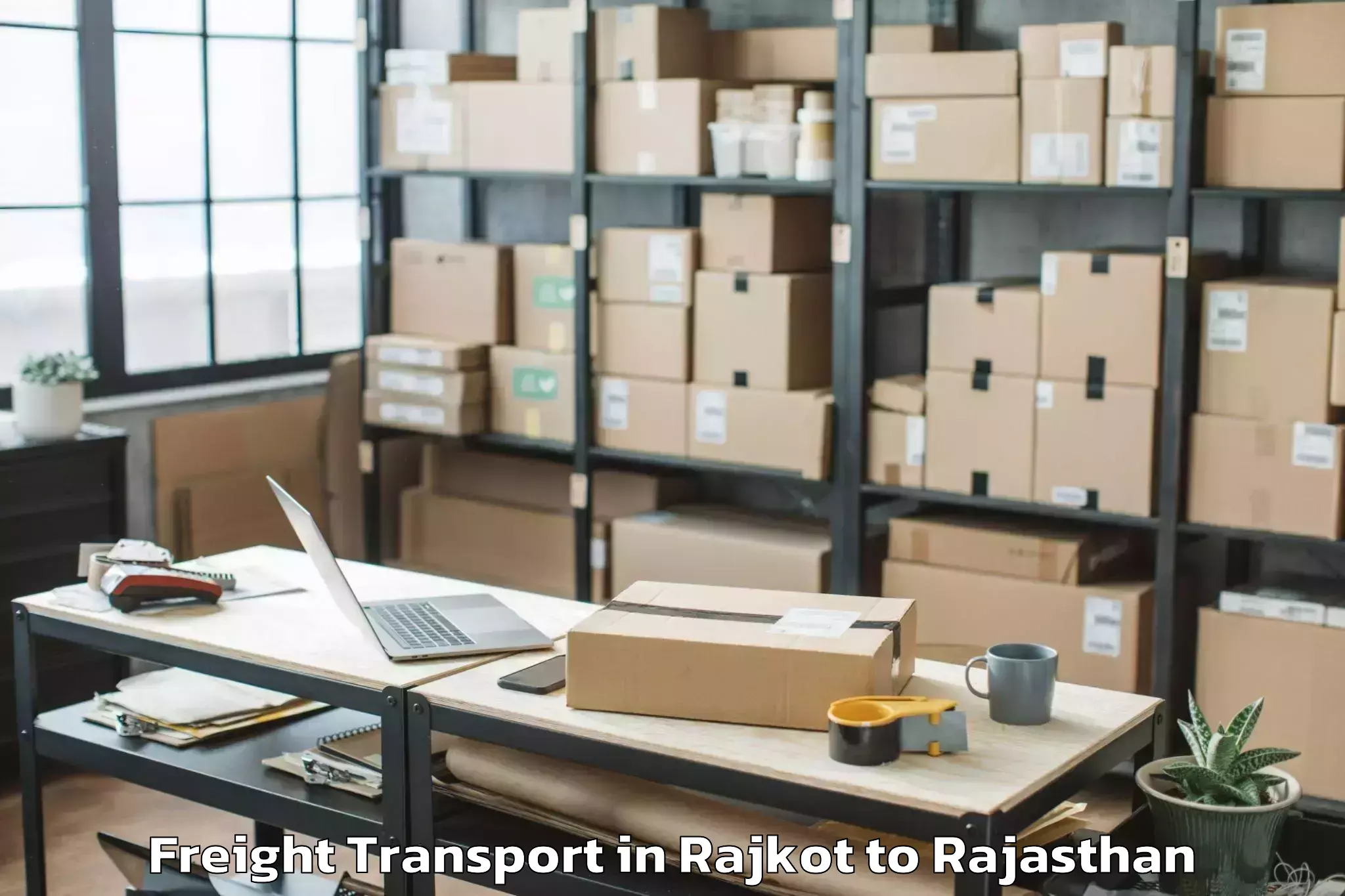 Book Rajkot to Sardarshahr Freight Transport